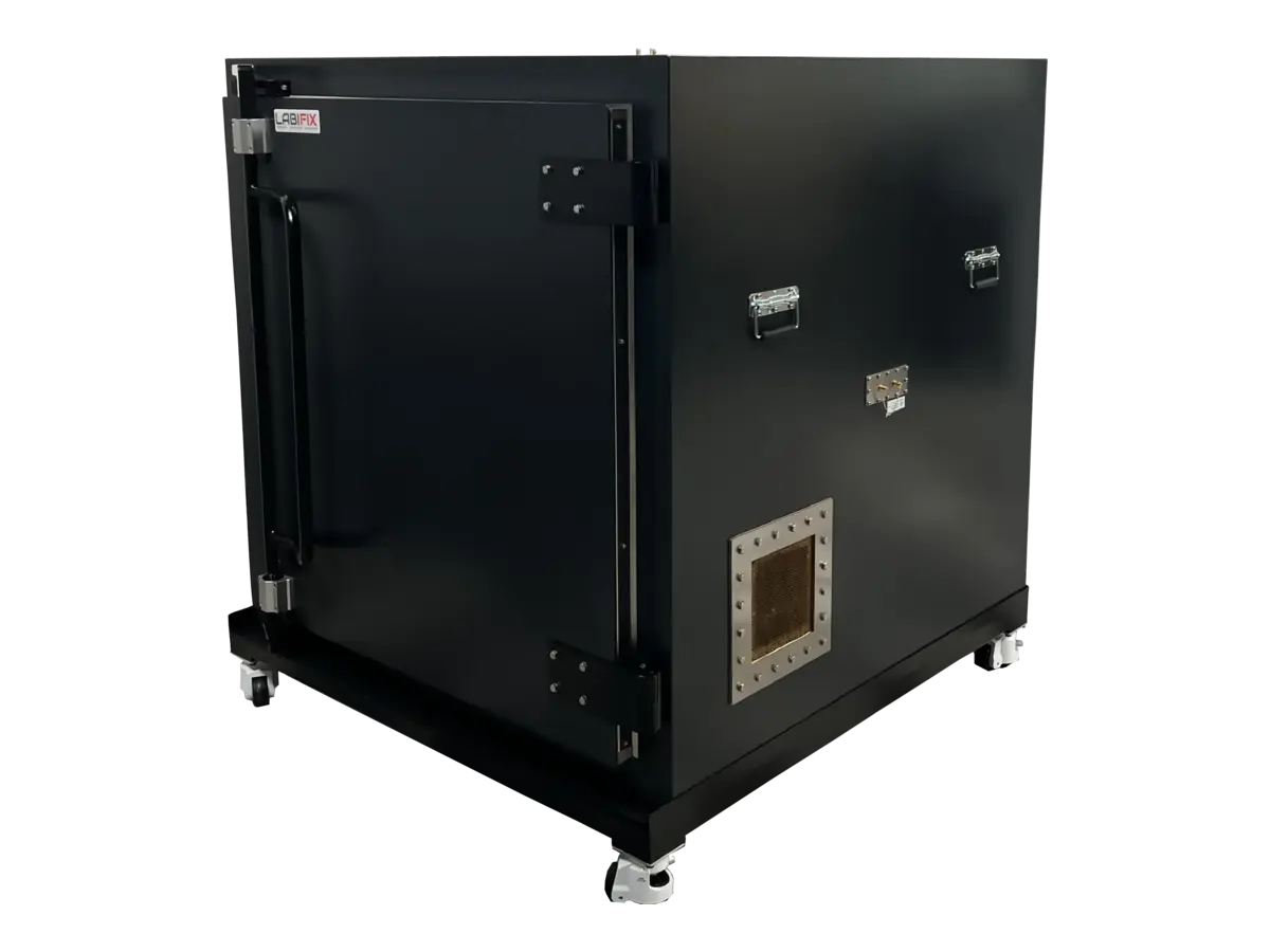 front-left view of LBX9300 standalone RF room for national telecom infrastructure and large-scale wireless certification
