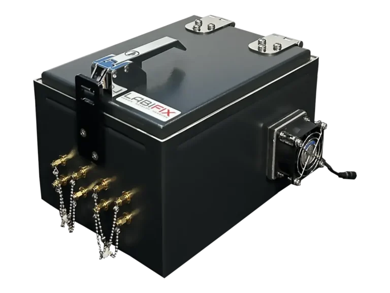 LBX500 portable RF shield box front-left angle for OTA and wireless testing