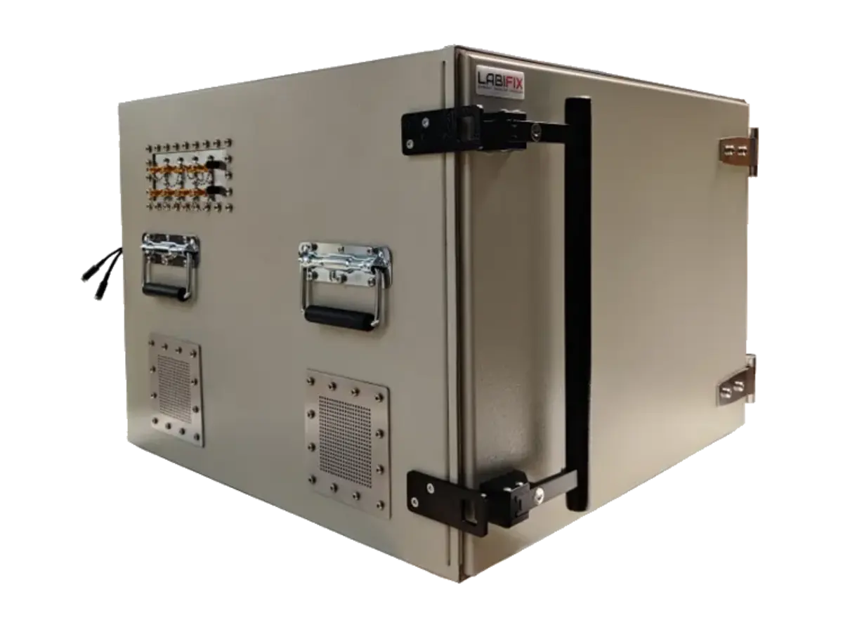 LBX5000 benchtop rf shielded enclosure front-right view for smart sensor calibration