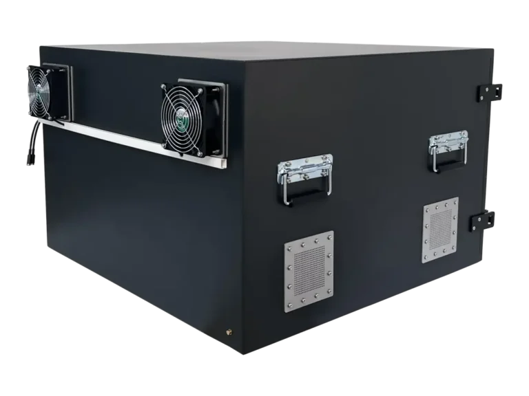 rear-right view of LBX5750 benchtop wireless shielded enclosure for embedded and iot certification