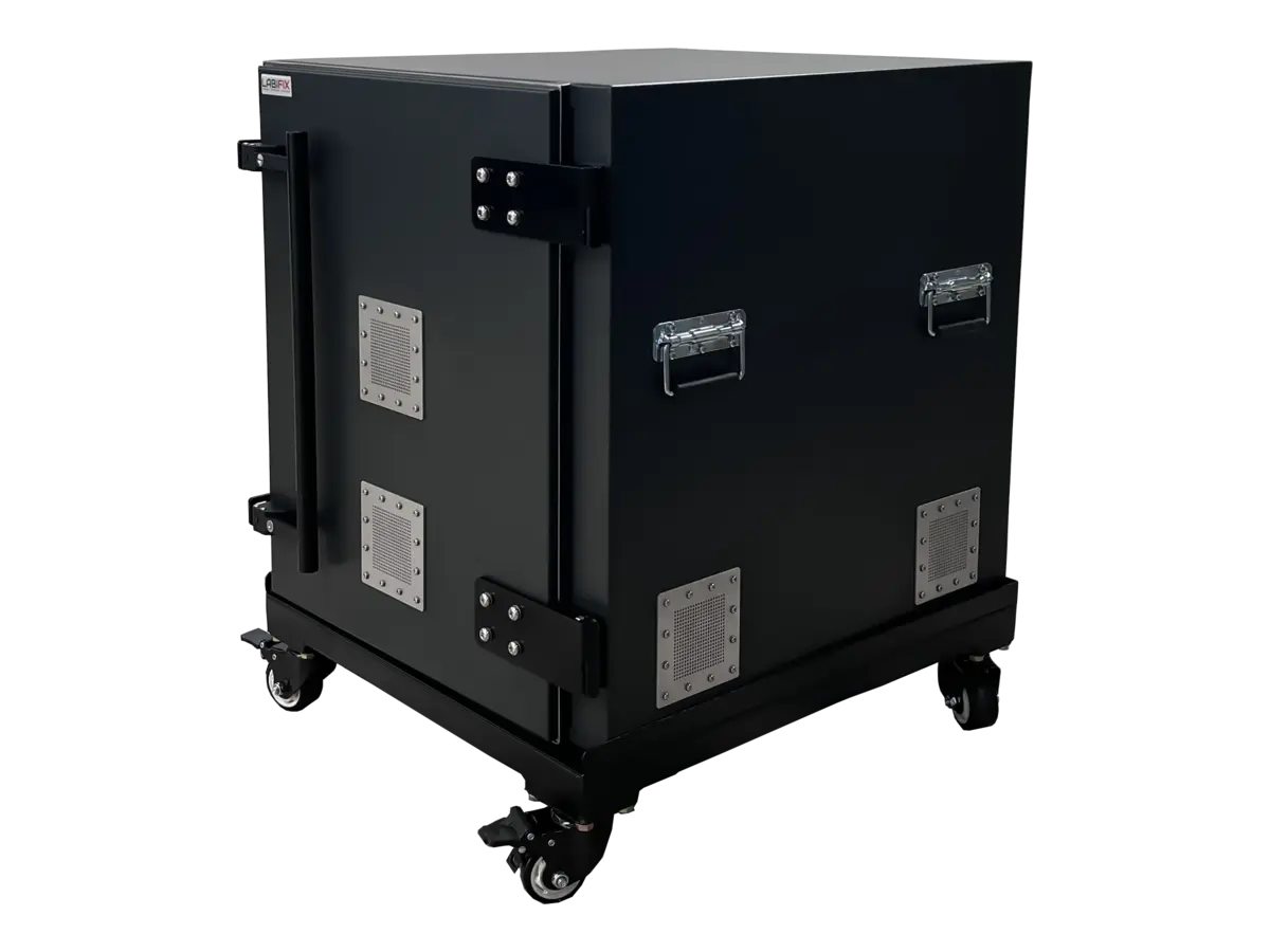 front-left view of LBX6500 standalone RF test chamber for wireless certification and OTA testing