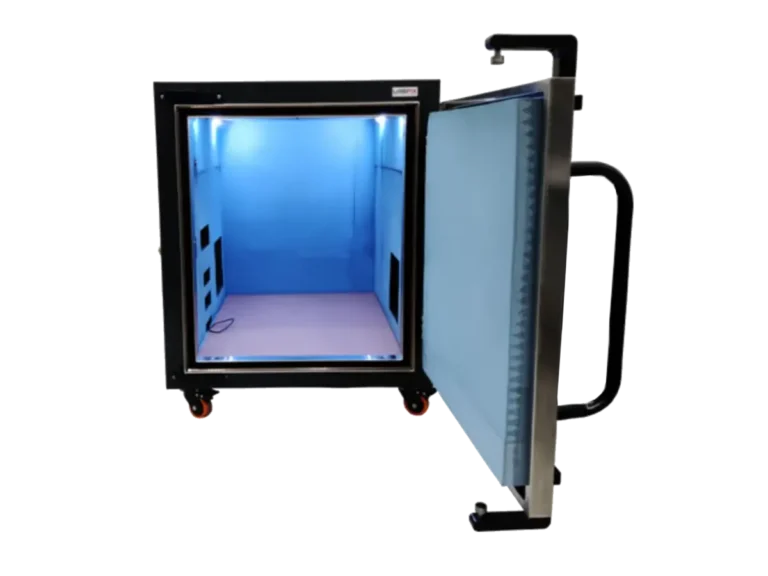 interior view of LBX9000 standalone RF chamber for antenna arrays and multi-band wireless performance analysis